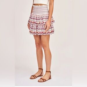 AMUR Kinsey Multicolored Mini Skirt